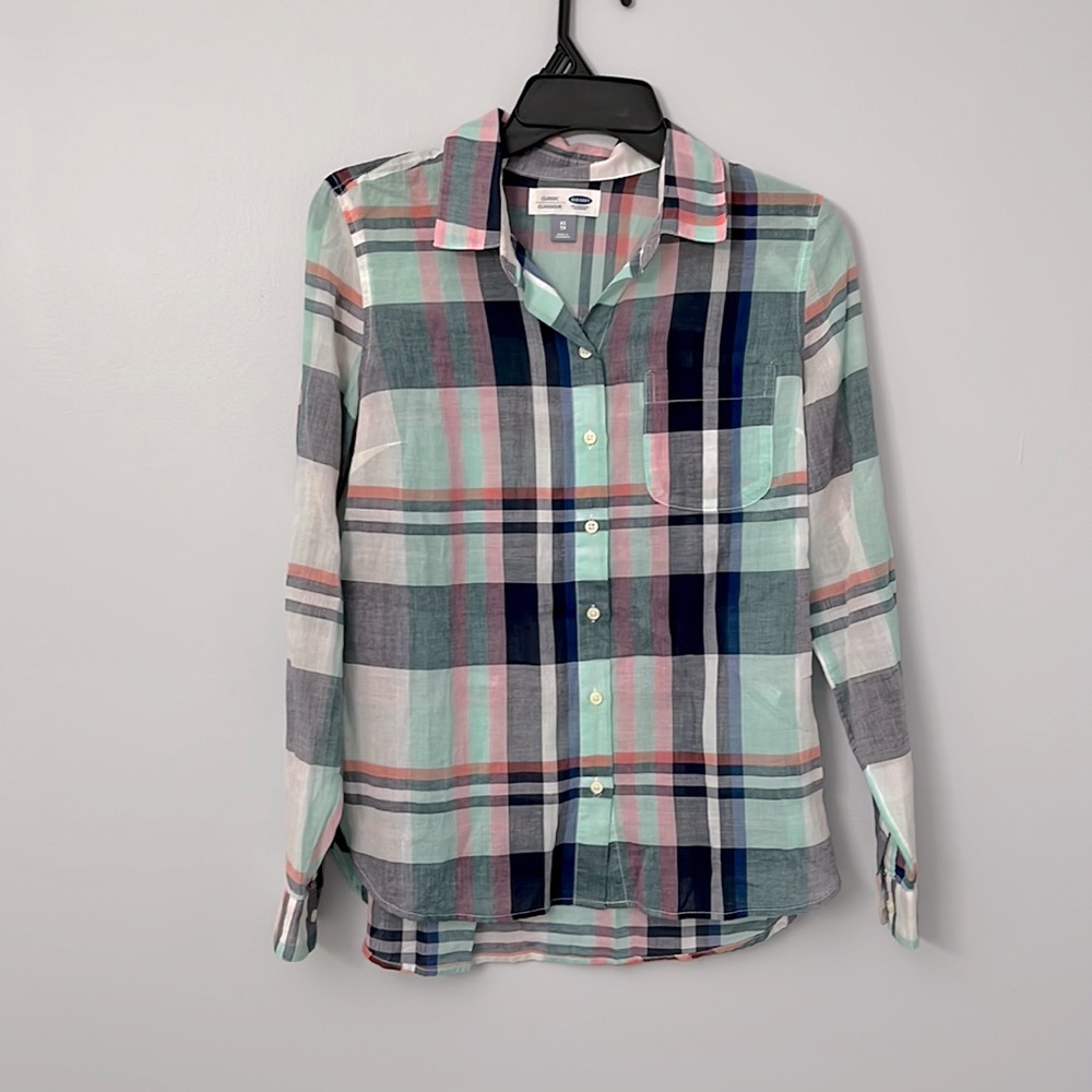 Pastel plaid shirt